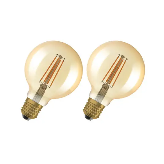 OSRAM 1906 E27 6,5 W LED G95 824 arany dimmelhető 2 db Expressz szállítás