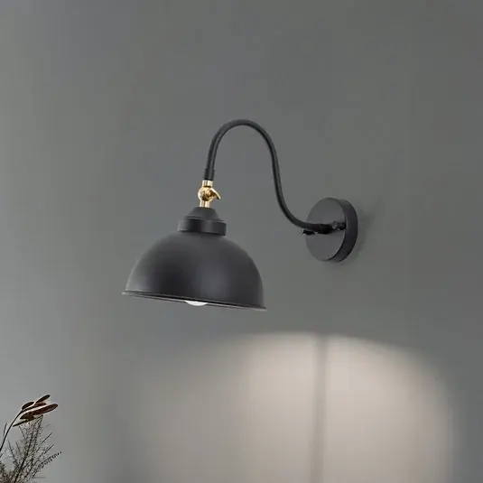Saglam 3742 fali lámpa, állítható, fekete Akciós ár