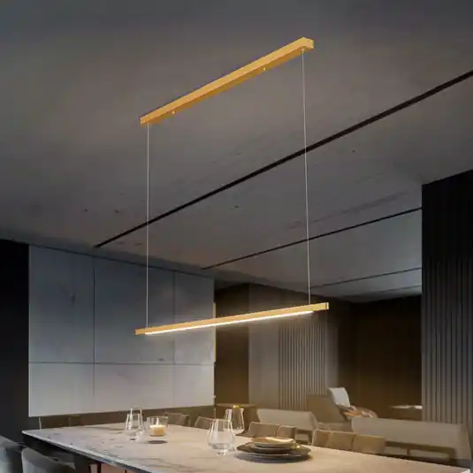 Akciós ár Quitani Talon LED függőlámpa sárgaréz eloxált 24W