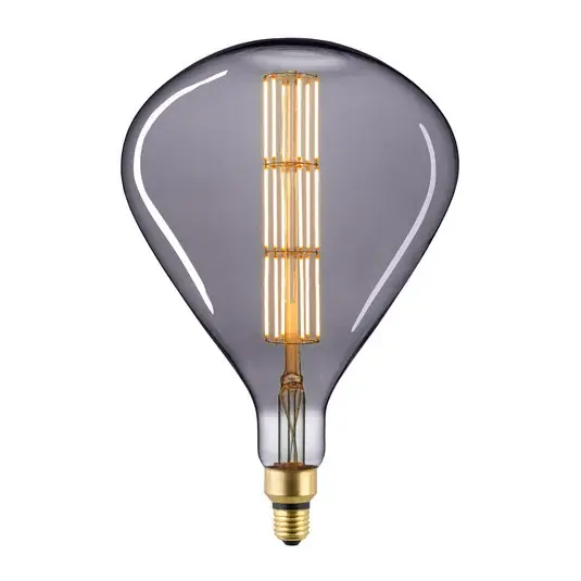 Giant Tear E27 8 W-os LED izzó, 1 800 K, szálas, dimmelhető, titán színű Csak ma