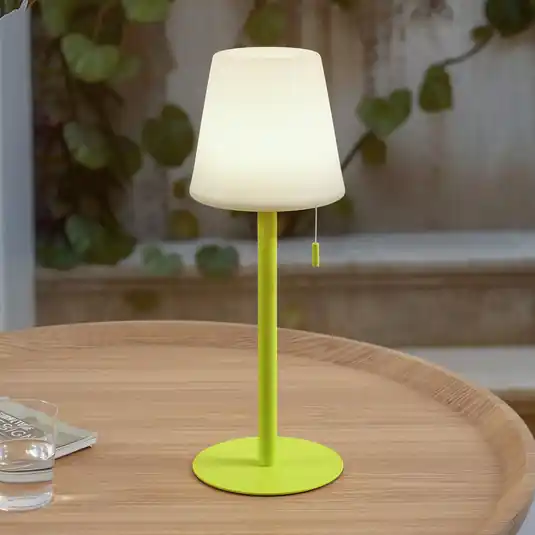 Lindby LED-es újratölthető lámpa Azalea sárga alumínium CCT állítható Azonnali szállítás