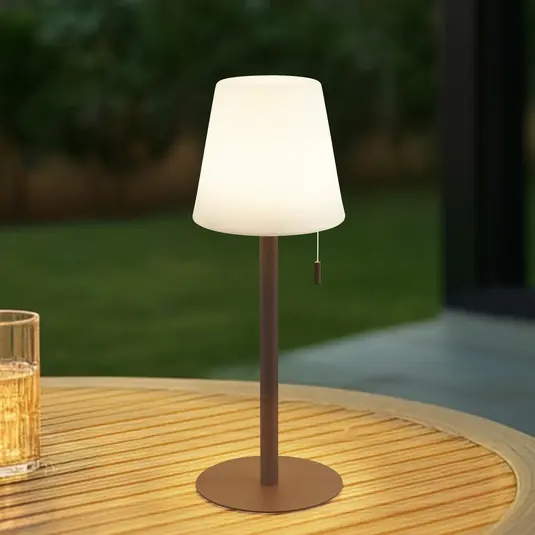 Lindby LED-es újratölthető lámpa Azalea fekete alumínium CCT állítható Akciós ár
