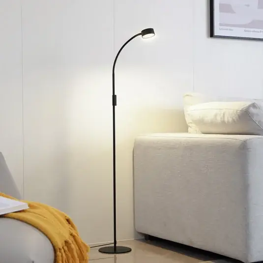 Lindby LED álló világítás Maori, 140 cm, fekete, CCT, dimmelhető Azonnal elérhető
