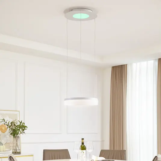 Bestseller Lucande Smart LED függőfény Squillo fehér Tuya RGBW CCT