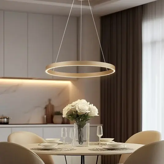 Lucande Smart LED-es függőlámpa Yonam, arany, 1-lámpás, Tuya Árengedmény