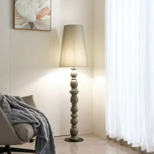 Lucande Lyndorin álló világítás, zöld, kerámia, 150 cm Legkelendőbb