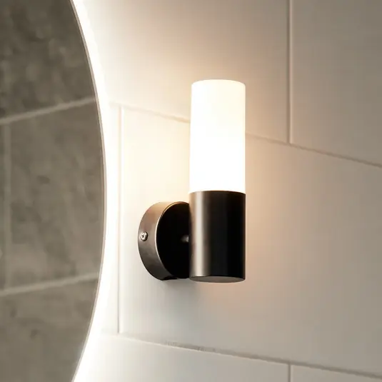 Azonnali szállítás PR Home fürdőszobai fali lámpa Beta, fekete, IP44