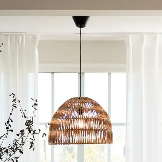 PR Home Lace lógó világítás, rattan árnyék, Ø 46 cm Olcsóbb