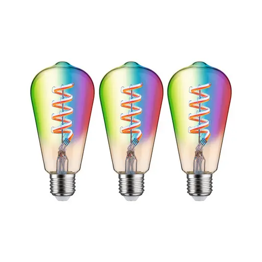 Paulmann LED-Rustika Zigbee E27 6,3W RGBW arany 3er Biztonságos fizetés