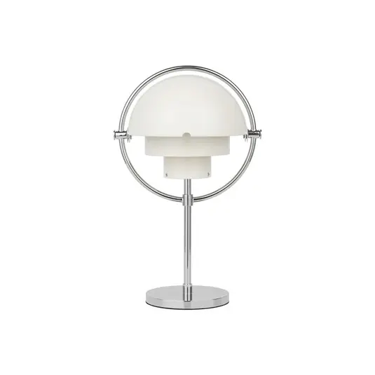 Gubi Multi-Lite újratölthető asztali világítás, króm/fehér, 30 cm Szuper ajánlat