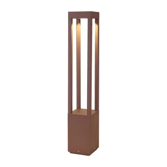 Agra LED-es útvilágítás, barna, alumínium, magasság 65 cm Biztonságos fizetés