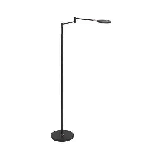 LED-es újratölthető állólámpa Soleil, fekete, fém, fényerőszabályzóval Árcsökkenés