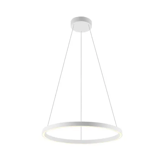 Biztonságos vásárlás Molto Luce Perfora LED lógó lámpa, fehér, Ø 60 cm, alumínium