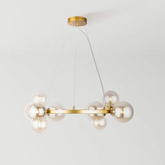 Legkelendőbb Maytoni függesztéklámpa Dallas, 11-light, arany színű/borostyán színű