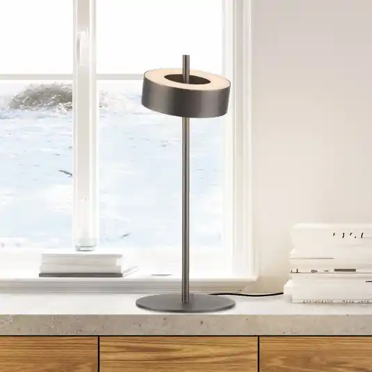 Expressz kézbesítés Paul Neuhaus Smart LED-es asztali lámpa Q-Rotate sötétbarna 40 cm