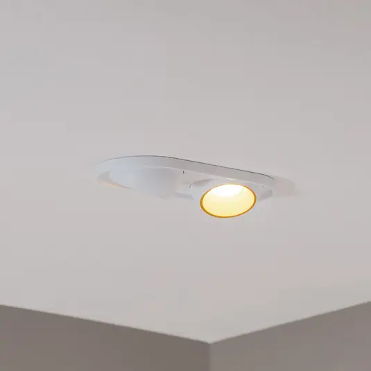 Kiárusítás BEGA LED-es süllyesztett spotlámpa Studio Line, fehér/réz, 2 lámpás.