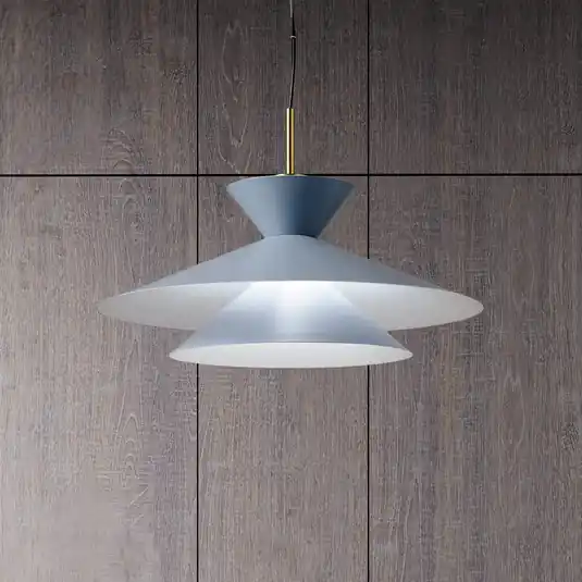 Outlet Kim függőlámpa, égszínkék, Ø 60 cm, fém