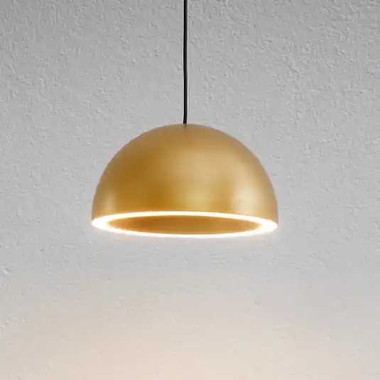 Kihagyhatatlan ajánlat LOOM DESIGN LED lógó lámpa Curve arany színű alumínium Ø 14 cm