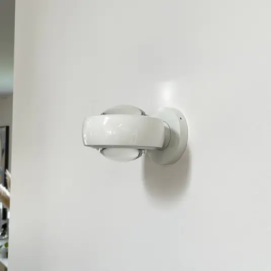 LOOM DESIGN LED fali világítás Optic, fehér, alumínium, Ø 12 cm Legjobb ár