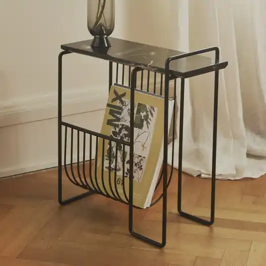 Szuper ajánlat AYTM Sino újságtartó, kisasztal, fekete