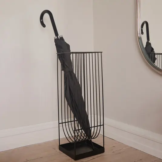 Újdonság AYTM Curva esernyőtartó, fekete, magasság 56 cm, acél
