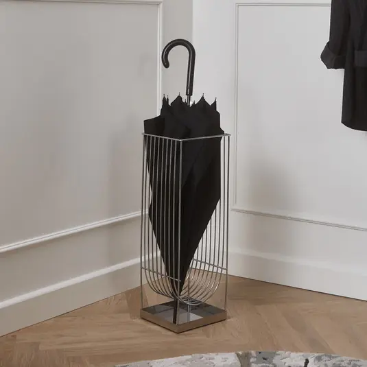 Rendeld meg most AYTM Curva esernyőtartó, ezüst, magasság 56 cm, acél