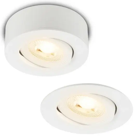 Desi LED-es süllyesztett lámpa, fehér, Ø9cm, dimmelhető, 3000K Árcsökkenés