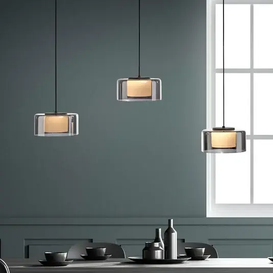 Biztonságos fizetés Paul Neuhaus Rika LED-es függőlámpa, 71 cm, üveg, fényerőszabályzóval,