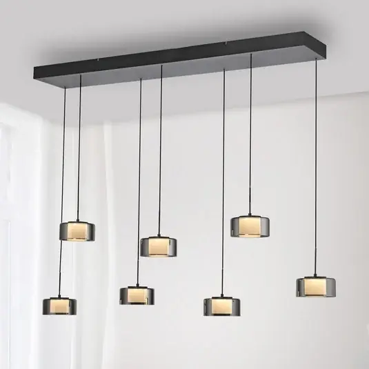 Árcsökkenés Paul Neuhaus Rika LED-es függőlámpa, 135 cm, üveg, fényerőszabályzóval,