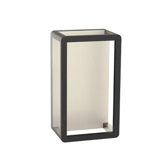 Biztonságos vásárlás LED kültéri fali lámpa E336, grafit színű, alumínium, PC, 3000 K