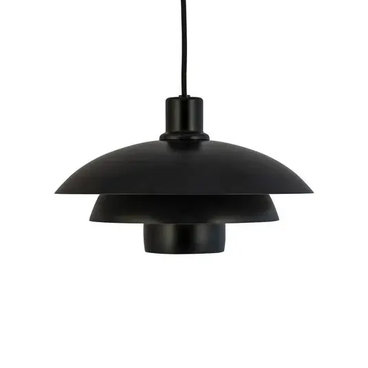 Dyberg Larsen lógó lámpa, fekete, Ø 30 cm, fém Kihagyhatatlan ajánlat