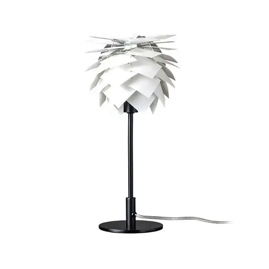 Akciós ár Dyberg Larsen asztali lámpa Pineapple, fehér/fekete, magasság 35 cm