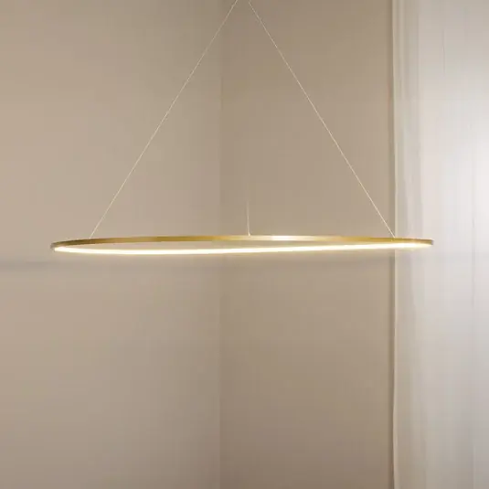 Azonnal elérhető LED lógó lámpa Saturno, Ø 120 cm, arany színű, 1 izzó, 4000 K