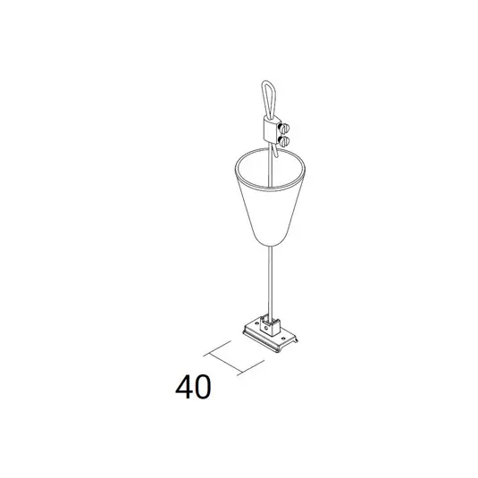 Biztonságos vásárlás Ivela függesztés SQUARE 48 V, fehér, függesztési magasság 200 cm