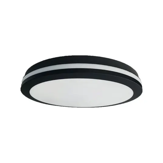 LED mennyezeti világítás Marlon, Ø 40 cm, fekete, műanyag, IP54 Olcsóbb