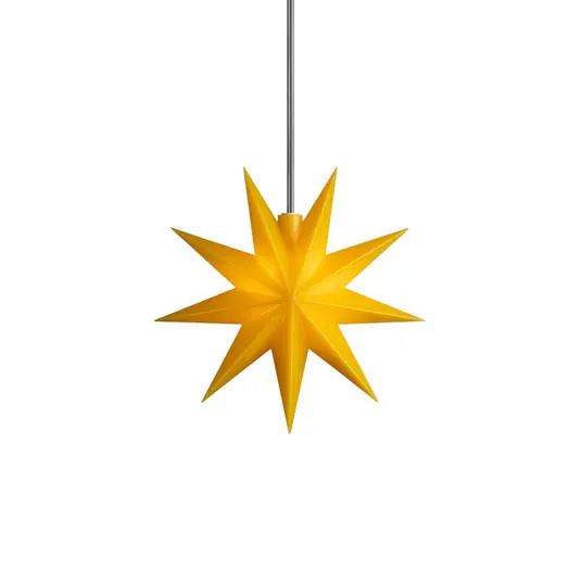 Exkluzív ajánlat STERNTALER LED csillag, sárga, Ø 15 cm, 9 ágú, IP44 elem