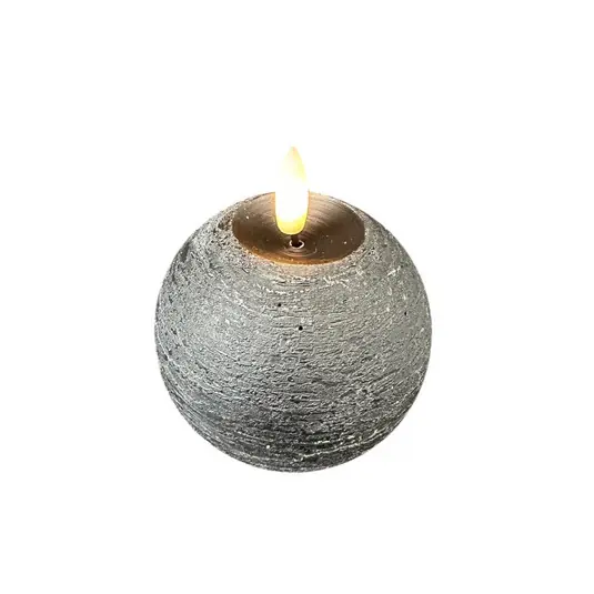 Szuper akció STERNTALER LED gyertya, fekete, magasság 9 cm, gömb alakú, elemmel működik