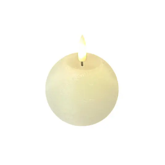 Népszerű STERNTALER LED viaszgyertya, fehér, magasság 9 cm, gömb, elem
