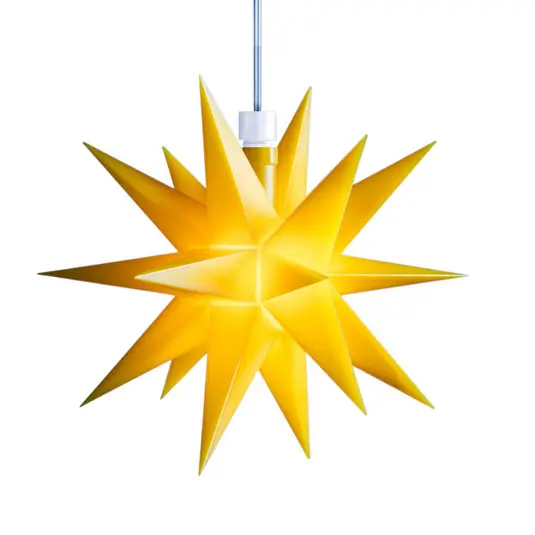 Bestseller STERNTALER LED csillag, sárga, 18 ágú, Ø 16 cm IP44 elem