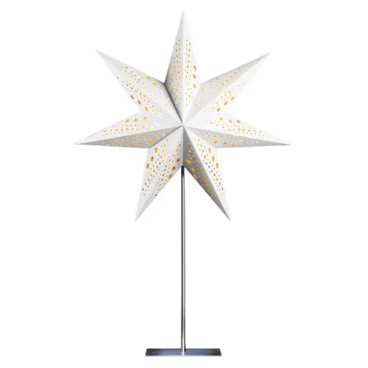 Különleges ajánlat STERNTALER papírcsillag, fehér, 7 ágú, Ø 45 cm, magasság 70 cm