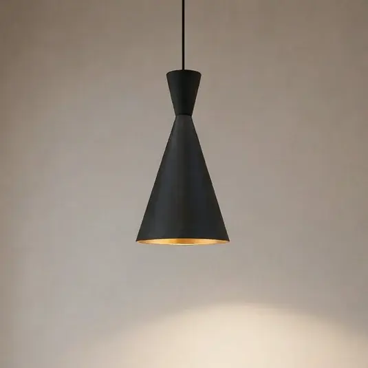 Glenora függőlámpa, fekete, Ø 18 cm, fém, E27 Kedvezmény