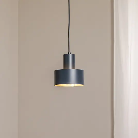 Kedvezményes ár Lógó világítás Rif S, antracit, 1 izzó, Ø 15 cm, acél