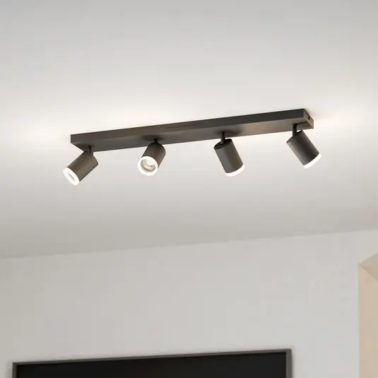 EGLO connect Smart LED spotlámpa Melitello-Z, 4 izzós, fekete Szuper ajánlat