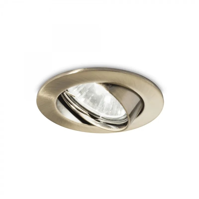 Gyors kiszállítás Ideal Lux 083186 süllyesztett spotlámpa Swing 1x50W GU10 - sárgaréz