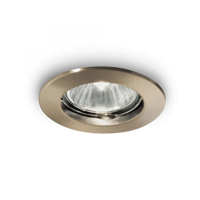 Szezonális akció Ideal Lux 083124 süllyesztett spotlámpa Jazz 1x50W GU10 - sárgaréz