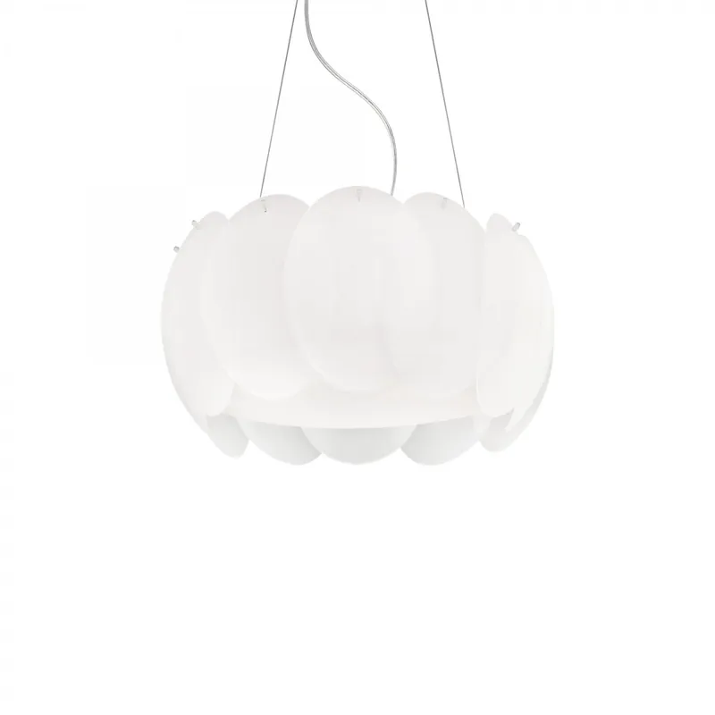 Ideal Lux 074139 mennyezeti függőlámpa Ovalino Bianco 5x60W E27 - fehér Szuper akció