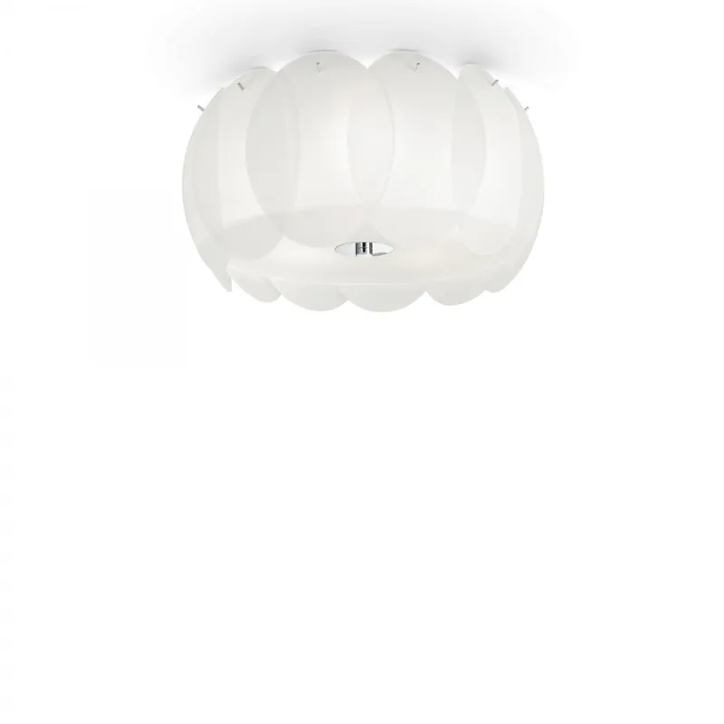 Szuper ajánlat Ideal Lux 093963 mennyezetre szerelhető lámpa Ovalino 5x60W E27 - fehér
