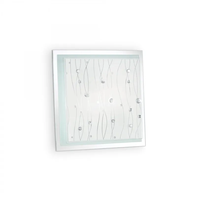 Ideal Lux 081434 fali és mennyezeti lámpa Ocean Bianco 2x60W E27 - átlátszó Árcsökkenés