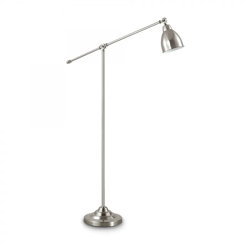 Ideal Lux 015286 állólámpa Newton 1x60W E27 - nikkel Azonnali szállítás