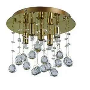 Olcsó Ideal Lux 094663 mennyezetre szerelhető lámpa Moonlight 5x40W G9 - aranyszínű
